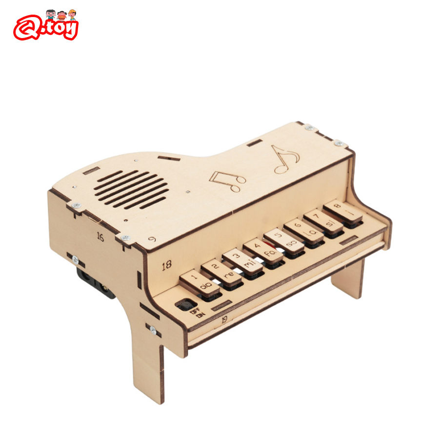 Diy Electronics Kits For Kids - Modèle de Piano électronique en bois,