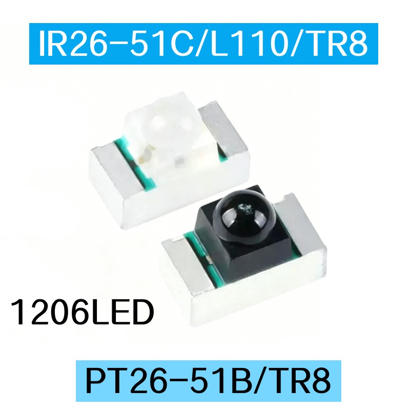 Ir Infrared Receiver - 50 pièces PT26-51B/TR8 IR26-51C/L110/TR8 IR19-21C PT17