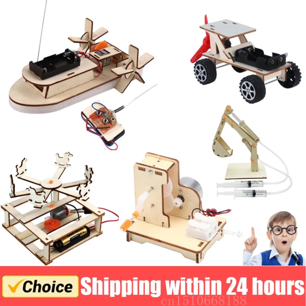Diy Electronics Kids - Modèle de bateau en bois à