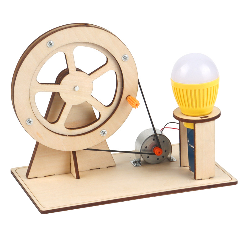 Diy Electronics Kids - Générateur à main en bois pour
