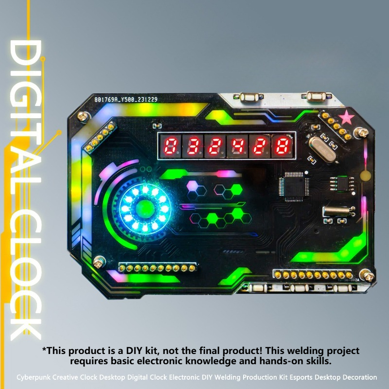 Diy Electronics Desk - Kit de bricolage pour horloges de