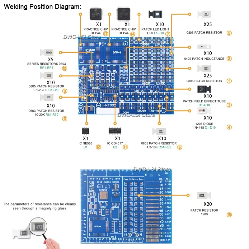 02 composants de Patch Kit de  - Diy Electronics Kits For Kids avis et prix