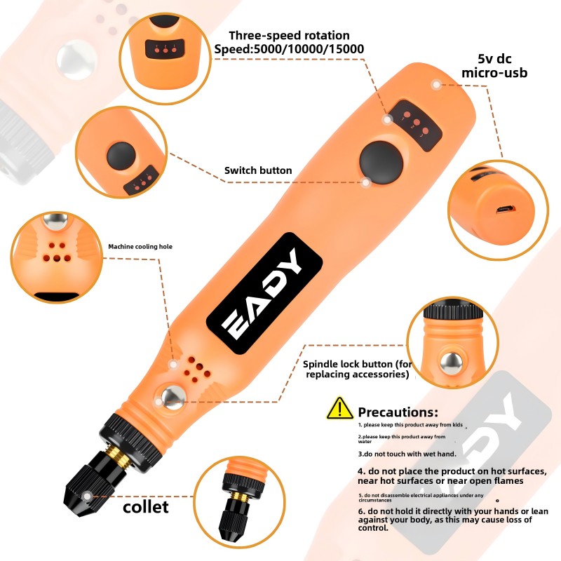 Kit d'outils rotatifs sans fil - Diy Kit Elektronik avis et prix