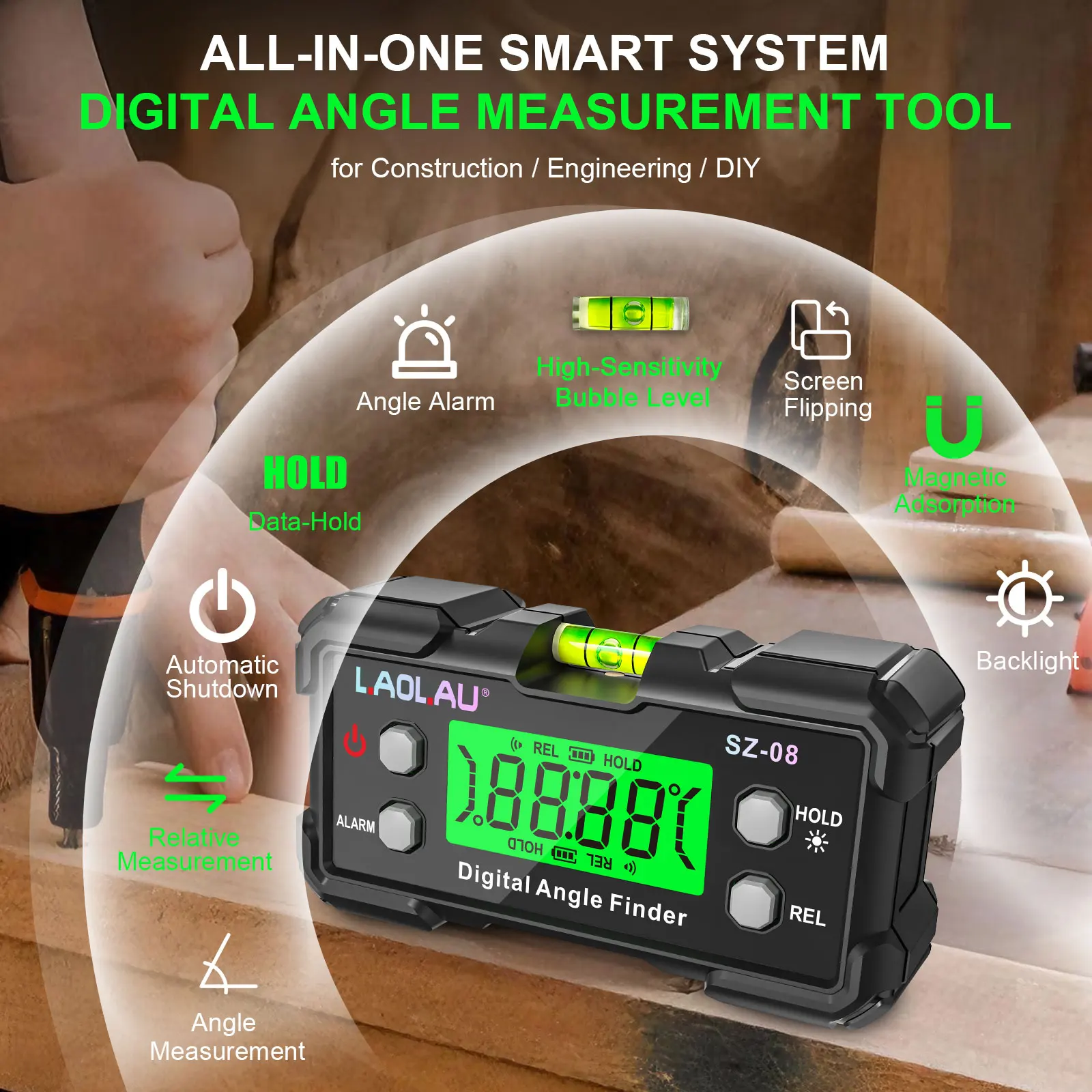 Jauge d'angle numérique avec n - Diy Electronics Tools avis et prix
