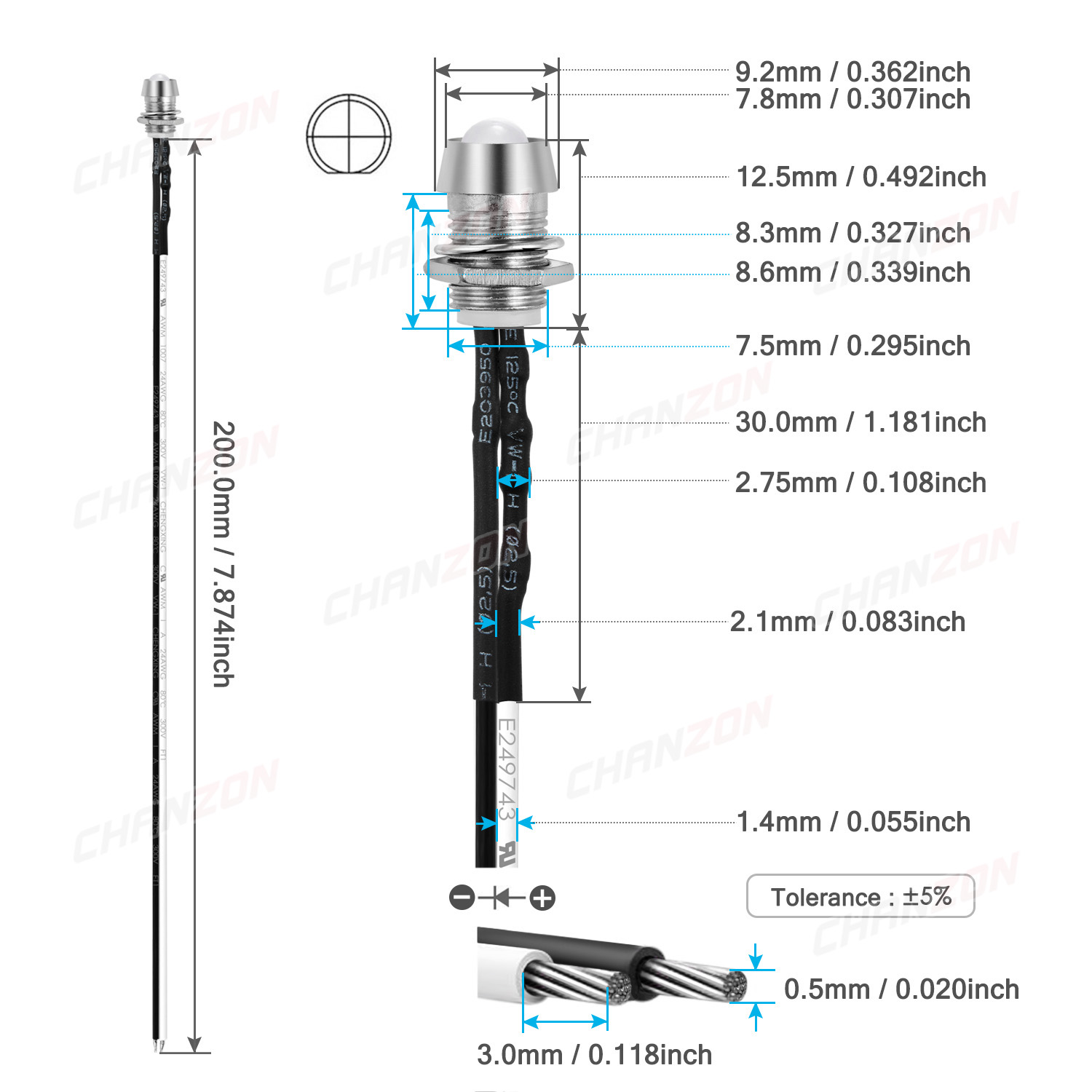 Kit LED précâblé 5mm 12V, ampo - Diy Electronics Holder avis et prix